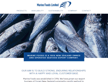 Tablet Screenshot of marinefoods.co.nz