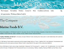 Tablet Screenshot of marinefoods.com